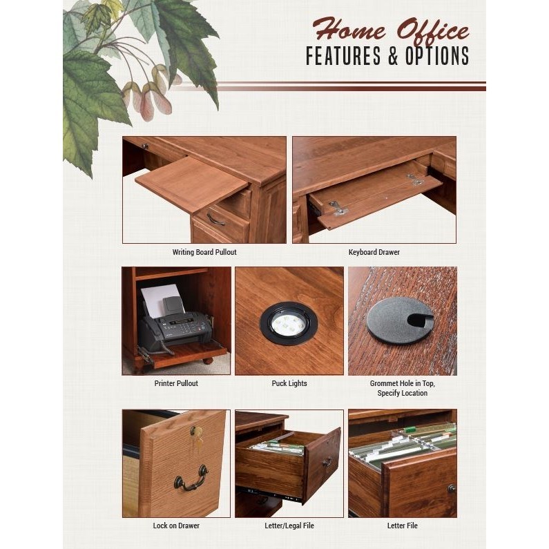 Credenza with deals pull out table